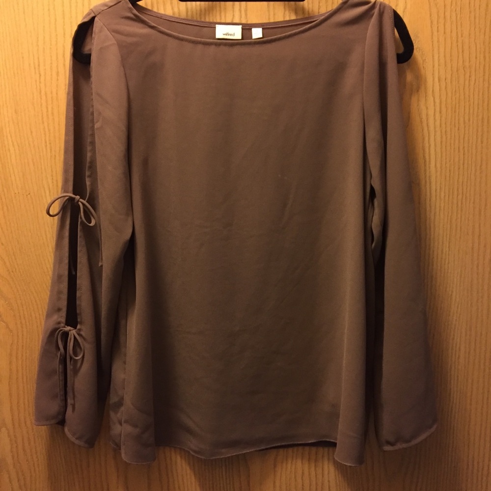 Aritzia Wilfred Pozzi Blouse (S, purple-grey)